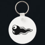 Tadpole Keychain<br><div class="desc">Cute cartoon illustration of a black and white tadpole with a large googly eyeball. Image available on various gifts and products.</div>
