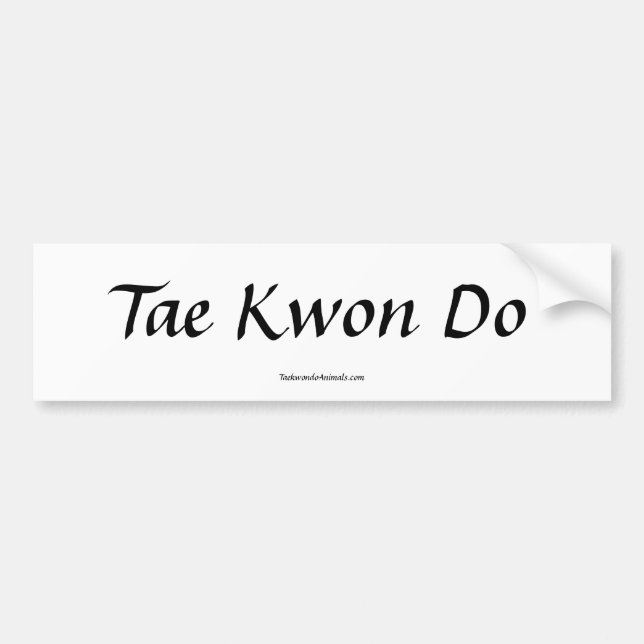 Tae Kwon Do Bumper Sticker (Front)
