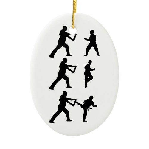 Tae Kwon-Do Ceramic Ornament