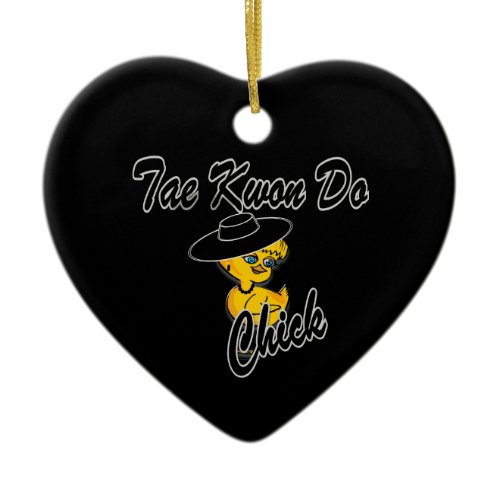 Tae Kwon Do Chick #4 Ceramic Ornament
