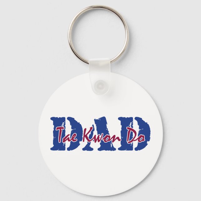 Tae Kwon Do Dad Keychain (Front)