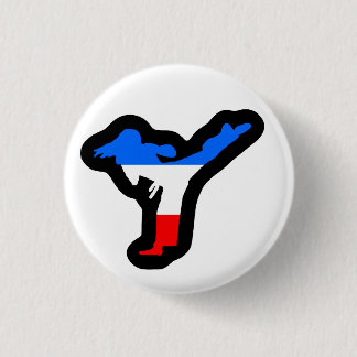 Tae Kwon Do Kicking Girl Pin