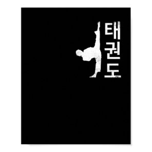Tae Kwon Do Symbol Training Taekwondo Korean Poster