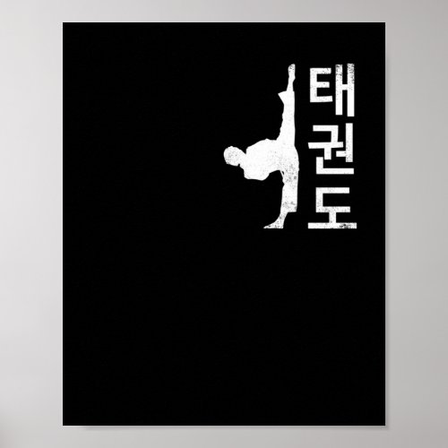 Tae Kwon Do Symbol Training Taekwondo Korean Poster