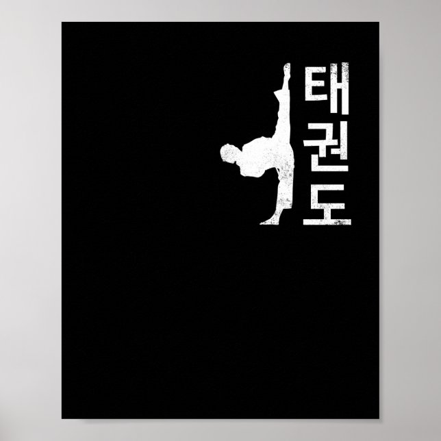 Tae Kwon Do Symbol Training Taekwondo Korean Poster (Front)