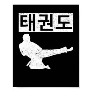 Tae Kwon Do Symbol Training Taekwondo Korean Poster