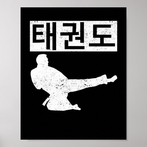 Tae Kwon Do Symbol Training Taekwondo Korean Poster