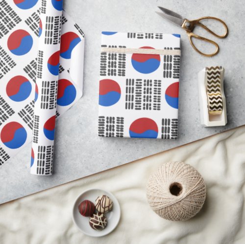  Taegeukgi 태극기 Koreas National Flag Wrapping Paper