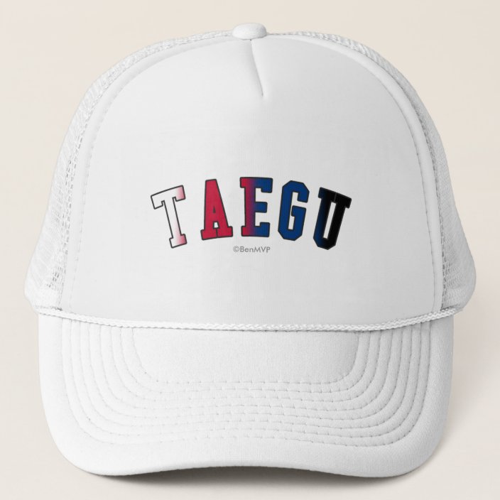 Taegu in South Korea National Flag Colors Hat