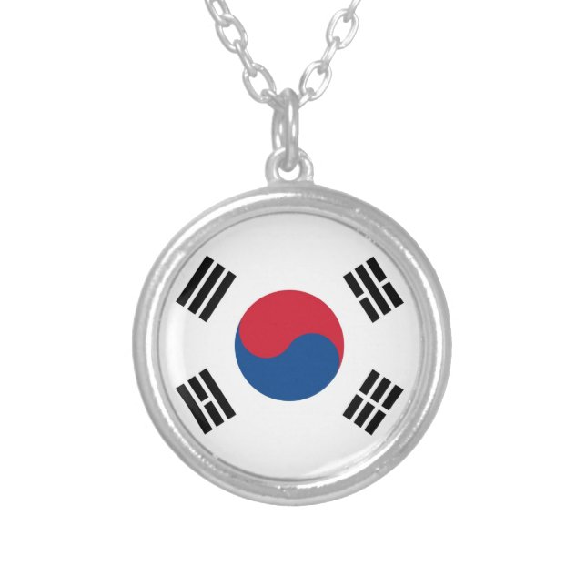 Taegukgi (South Korea Flag) Necklace (Front)