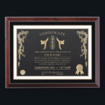 Taekwon Do Black Belt Award Plaque<br><div class="desc">The Taekwon Do Black Belt Award Plaque is fully customizable and can be used for martial arts as certificate of completion,  or for any other purposes. Designed by Norman.R.</div>