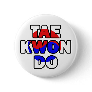 Taekwondo 005 pinback button