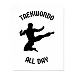 Taekwondo all day poster
