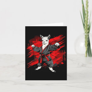 Taekwondo Alpaca Judo Kickboxing Martial Arts Card