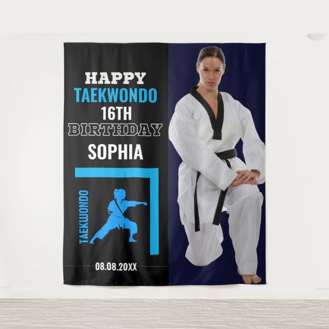 Taekwondo Birthday, Girl Player Backdrops (Front)