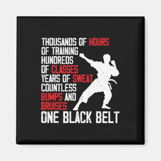 Taekwondo Black Belt Funny Karate Judo Martial Art Magnet