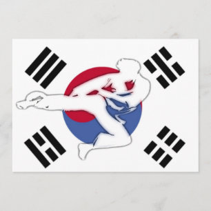 Taekwondo Boys Birthday Party Invitation