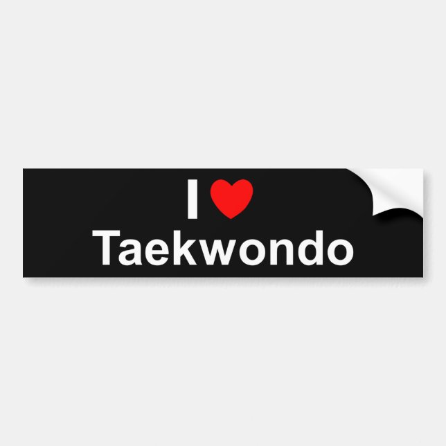 Taekwondo Bumper Sticker (Front)