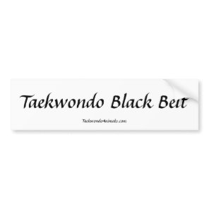 Taekwondo Bumper Sticker