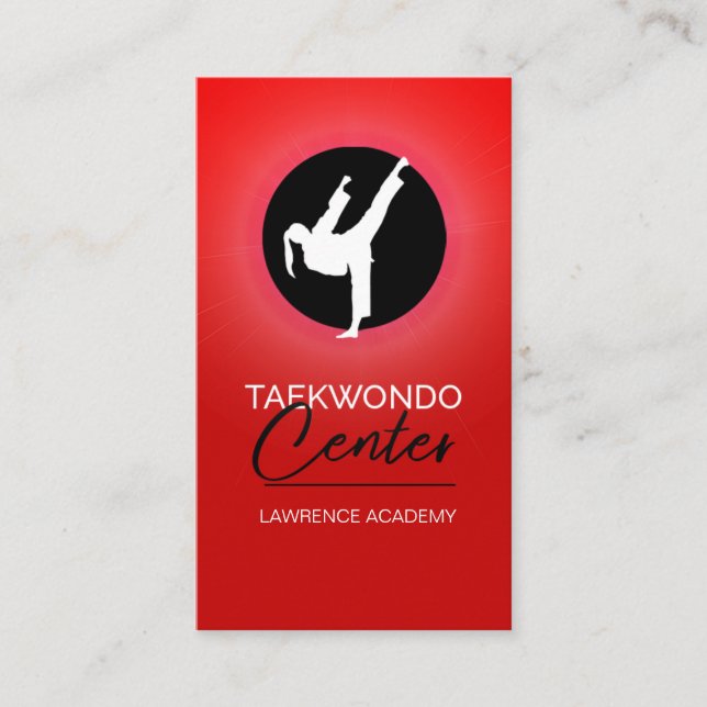 Taekwondo Center Business Card (Front)