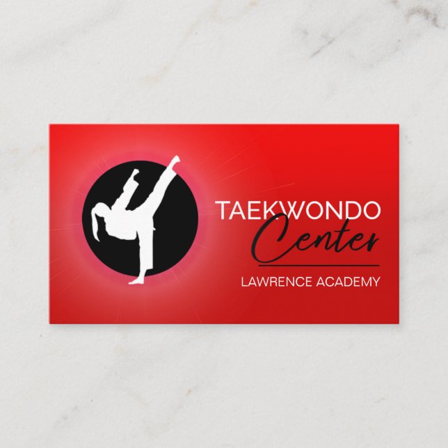 Taekwondo Center Business Card (Front)