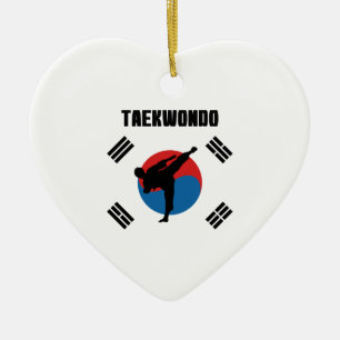 Taekwondo Ceramic Ornament