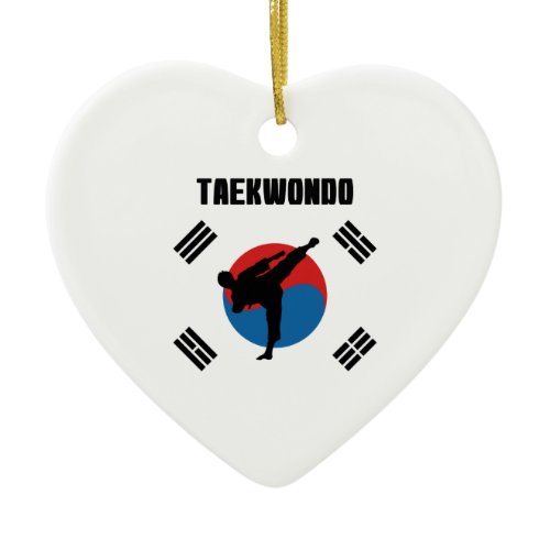 Taekwondo Ceramic Ornament