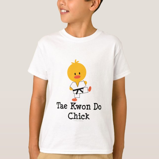 Taekwondo Chick Kids T shirt (Front)