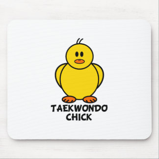Taekwondo Chick Mouse Pad