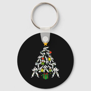 Taekwondo Christmas Tree Xmas Martial Arts Karate Keychain