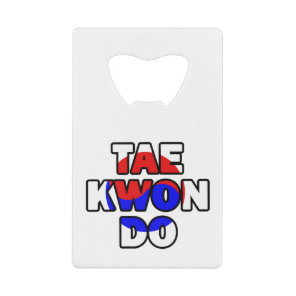 Taekwondo Credit Card Bottle Opener