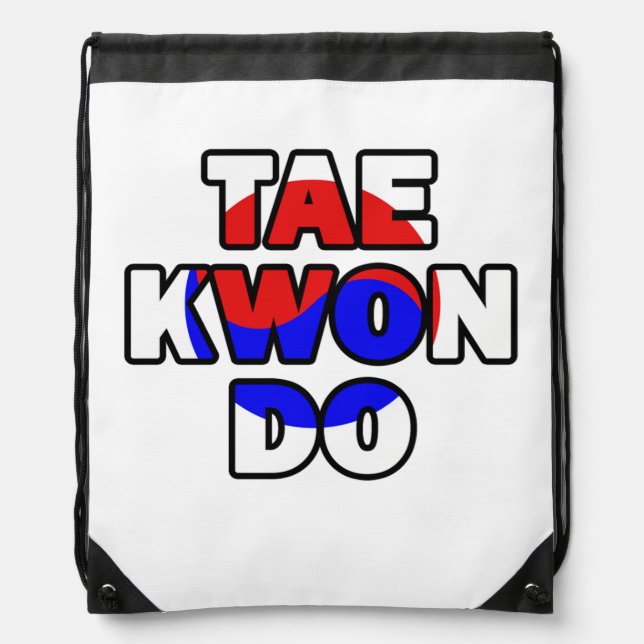 Taekwondo Drawstring Bag (Front)