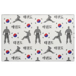 Taekwondo Fighter Martial Art 태권도 South Korea Flag Fabric