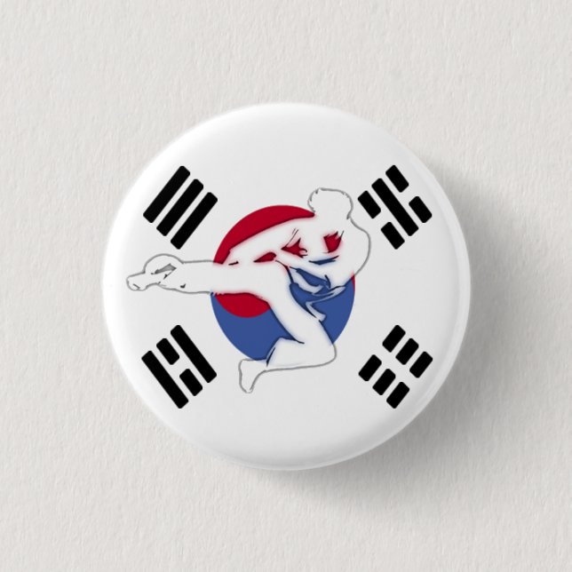 Taekwondo Flyer Button (Front)