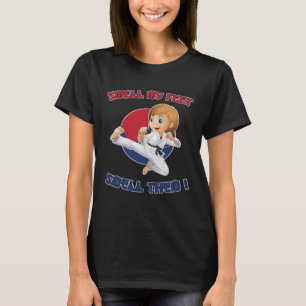 Taekwondo for Girls Smell My Feet for Kids T-Shirt