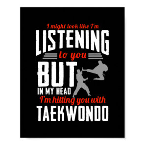 Taekwondo for Kids Men Women Boys Girls Self Poster