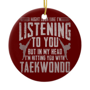 Taekwondo Gifts For Boys Girls Adults TKD Ceramic Ornament