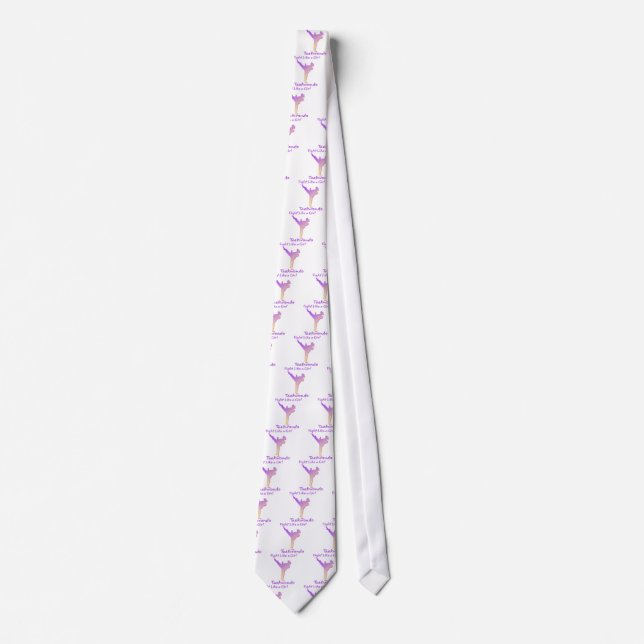 Taekwondo Girl Neck Tie (Front)