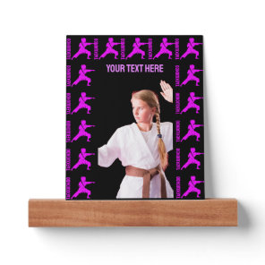 Taekwondo Girl Player Birthday Karate Girl Picture Ledge