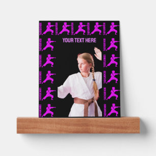 Taekwondo Girl Player Birthday Karate Girl Picture Ledge