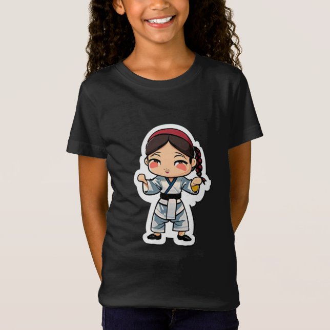 Taekwondo Girl T-Shirt (Front)