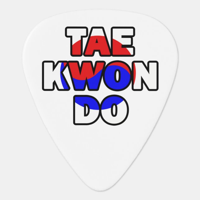 Taekwondo Guitar Pick (Front)