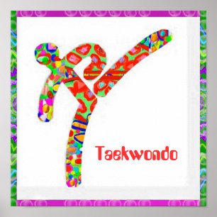 TAEKWONDO - Hobby, Exercise, Sports Poster