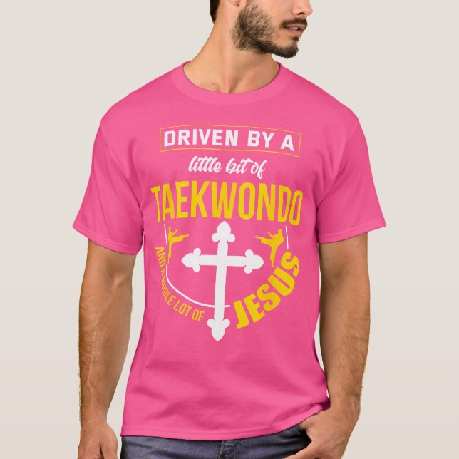 Taekwondo Jesus Martial Arts Christian Taekwondo T-Shirt (Front)