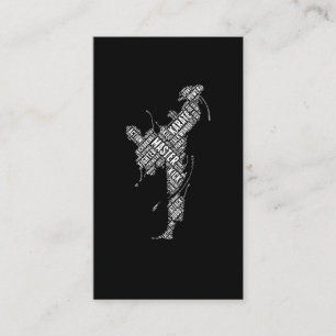 Taekwondo Judo Karate Fighter Martial Arts Business Card