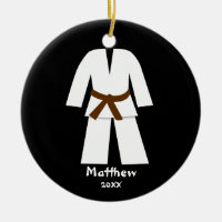 Taekwondo Karate Brown Belt Personalized