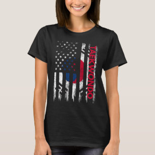 Taekwondo Karate Martial Arts Training Korean Flag T-Shirt