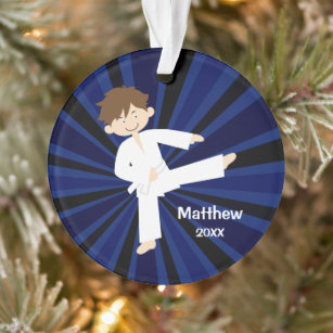 Karate Christmas Personalized Christmas Ornament OR484 