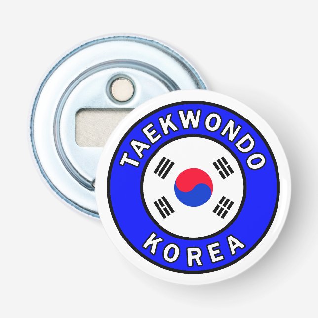 Taekwondo Korea Bottle Opener (Front)