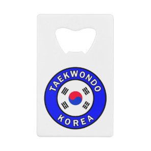 Taekwondo Korea Credit Card Bottle Opener